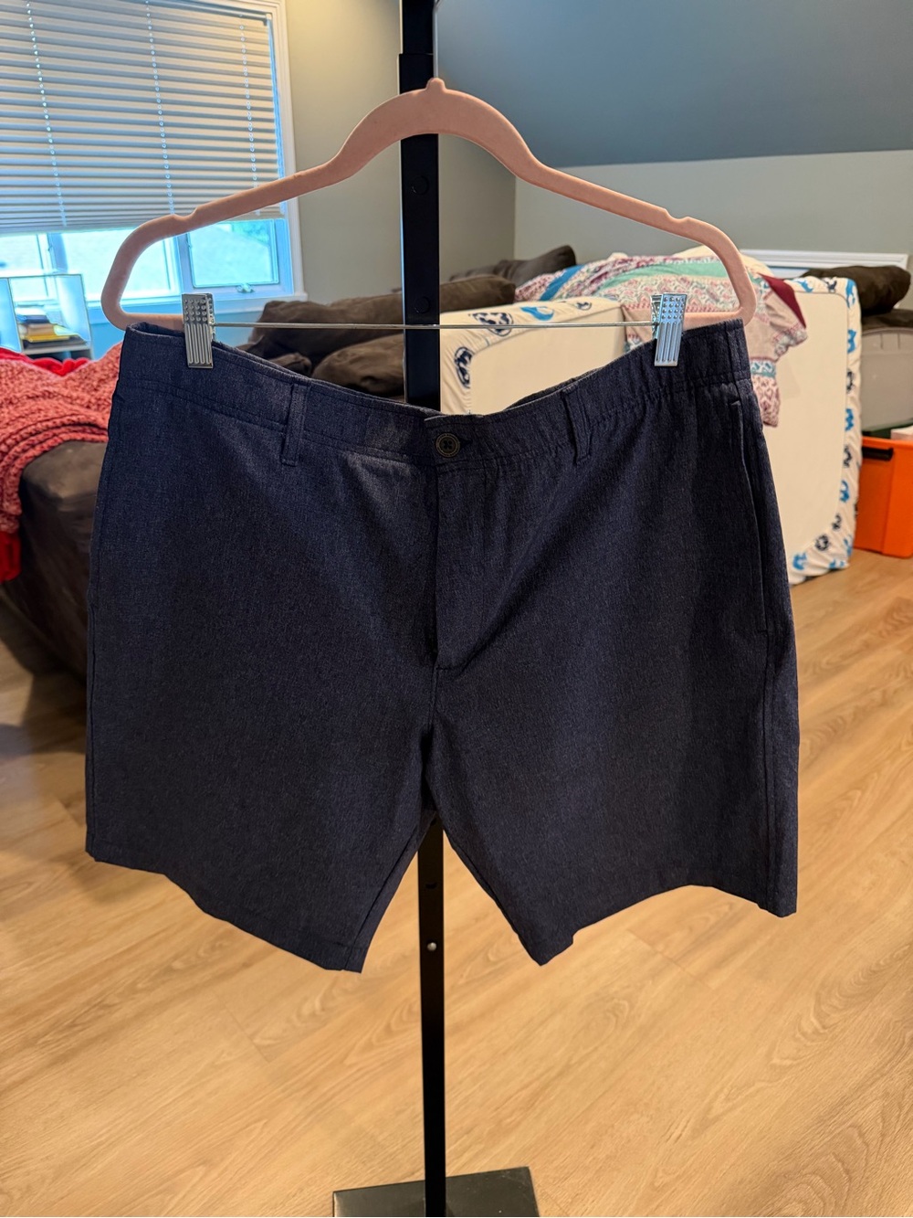 Under Armour Navy Flat-Front Performance Shorts